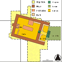Area S, ground-plan of Steinbau 6