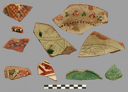 Figure 9: Aktangi-2. Glazed pottery from trench D