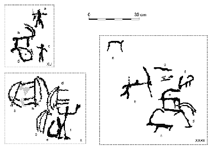 Figure 14: Sample of depictions of human figures from Novoli-2
