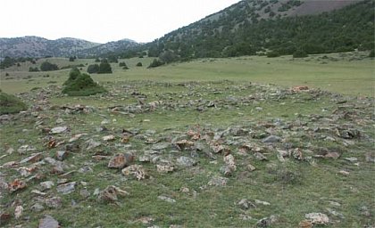 Figure 17: Traces of a single farmstead at the site Baibiche-Kotin-9a
